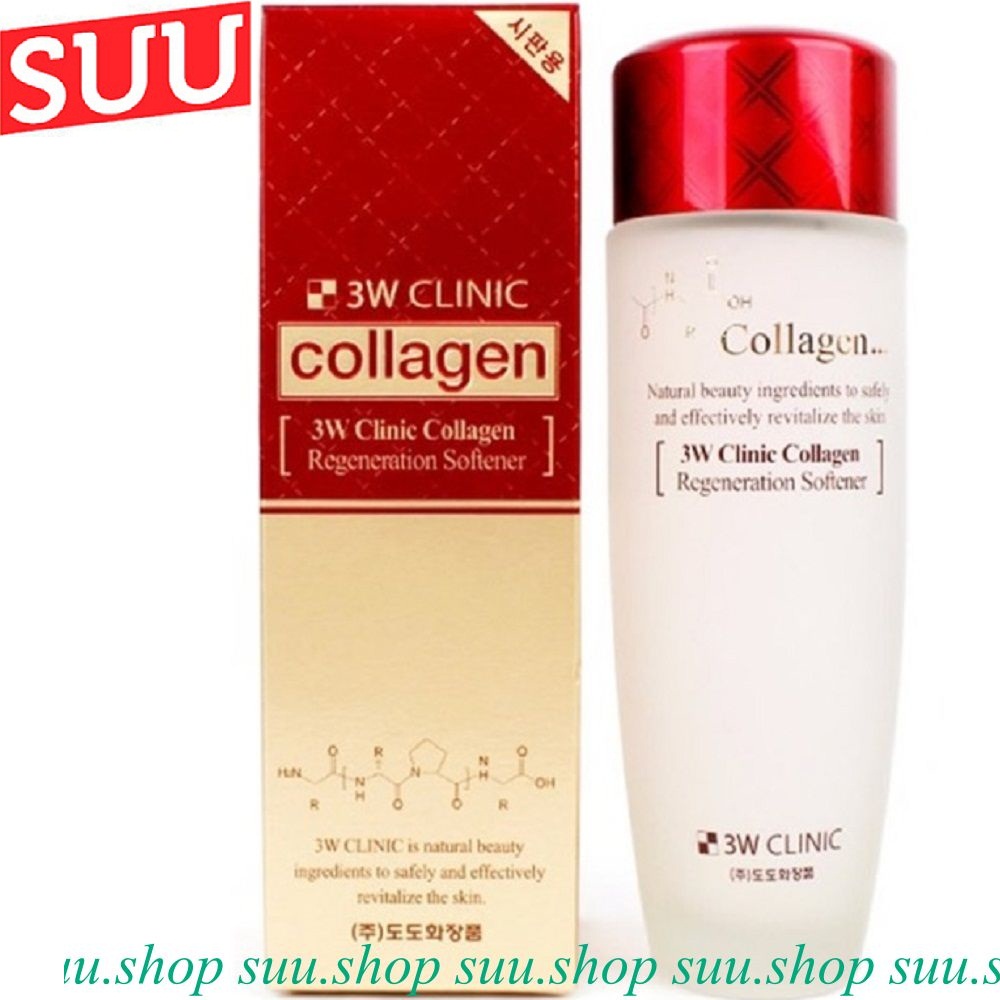Nước hoa hồng collagen 3W Clinic Regeneration Softener 150ml
