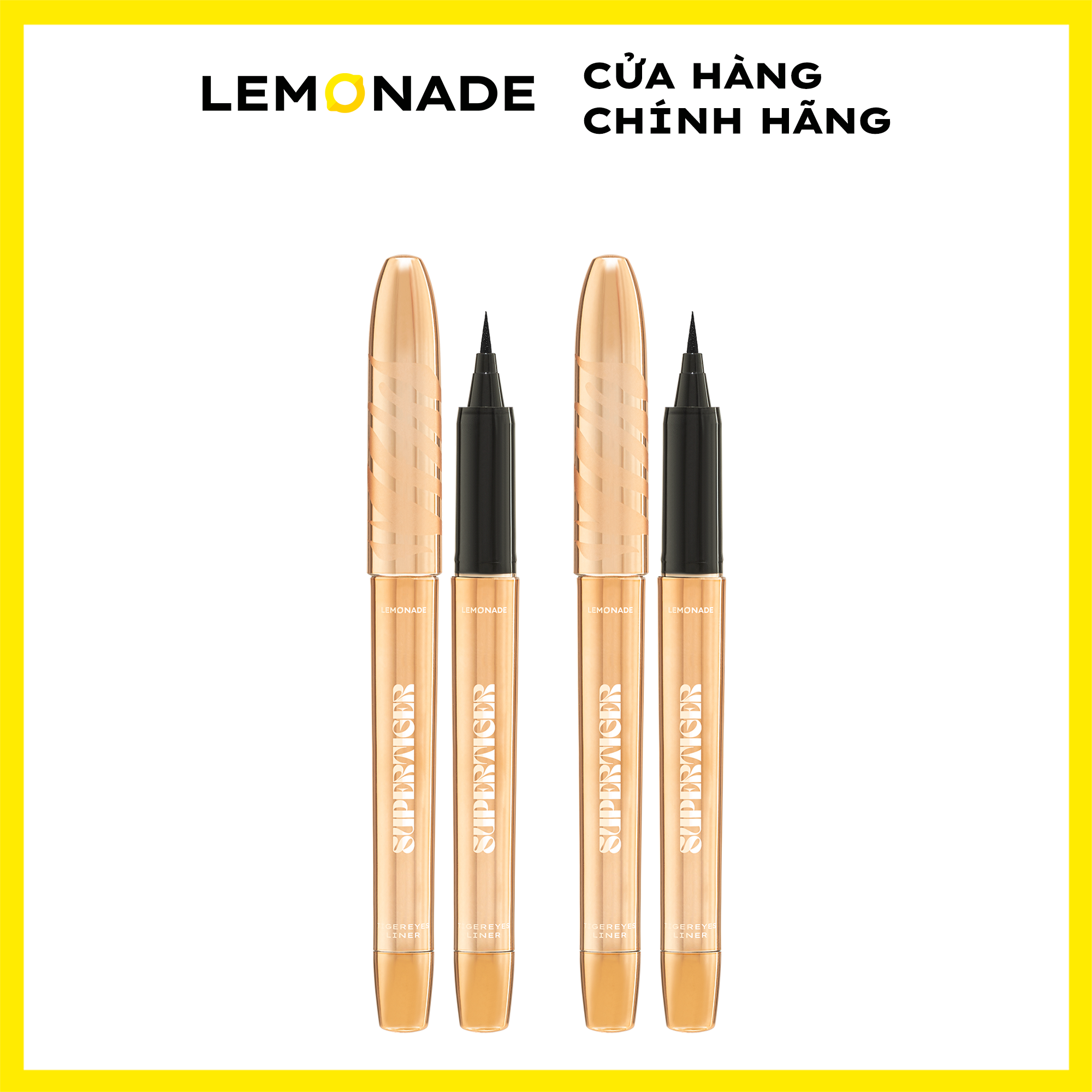 Combo 2 Bút kẻ mắt siêu mảnh Lemonade SuperTiger Micro Eyeliner