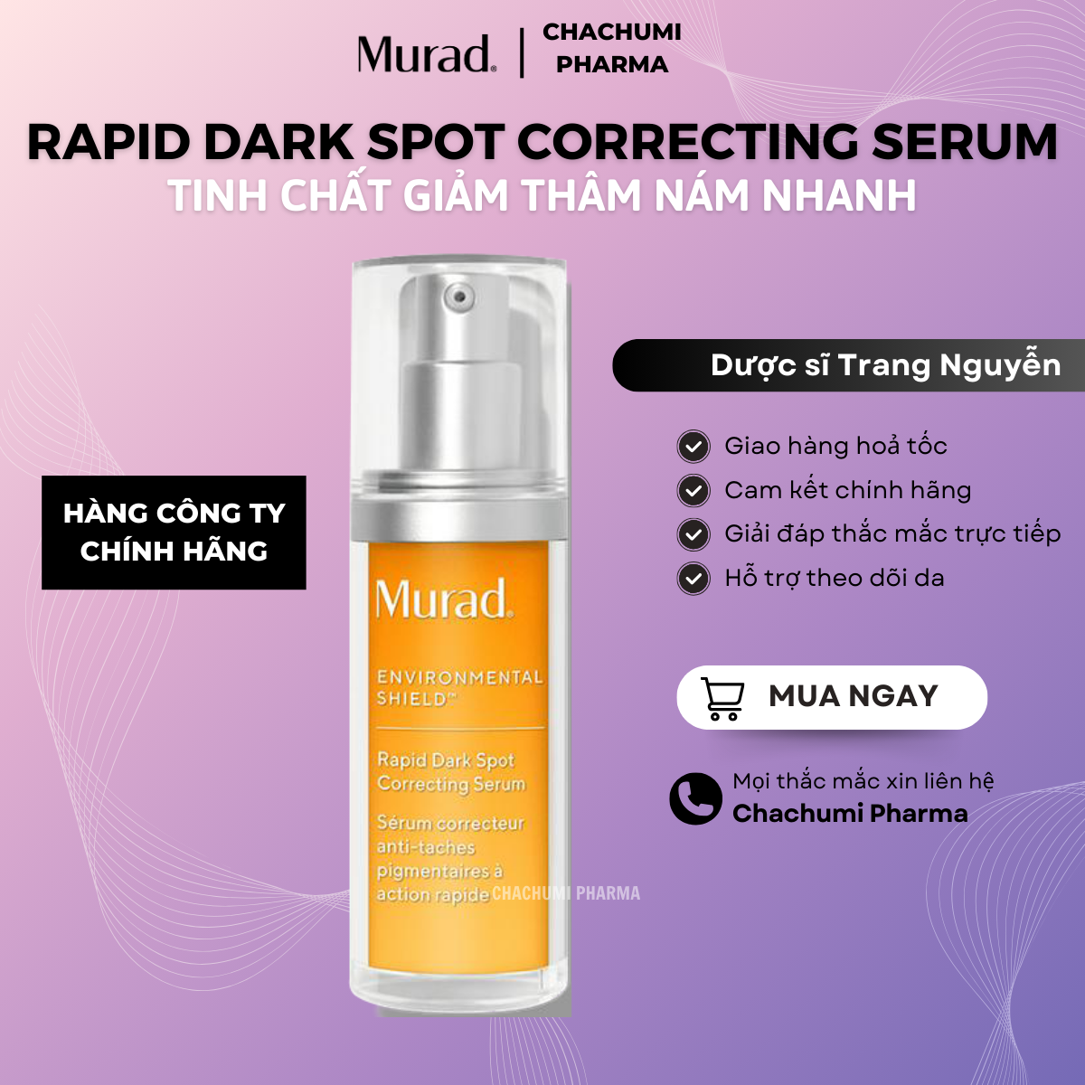 Tinh Chất Giảm Thâm Nám Nhanh Murad Rapid Dark Spot Correcting Serum 30ml