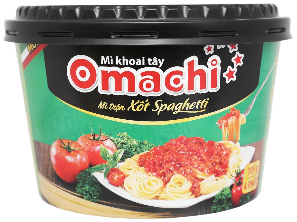 Thùng 12 tô Mì trộn Omachi xốt Spaghetti hộp 105g