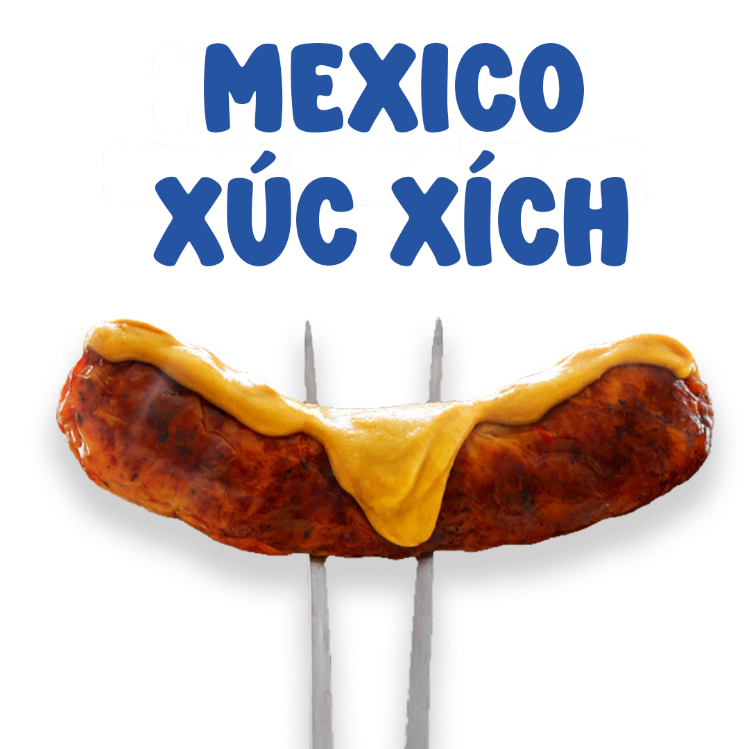 Xúc Xích Nướng Mexico 10c Gói 500gr - Hàng phân phối