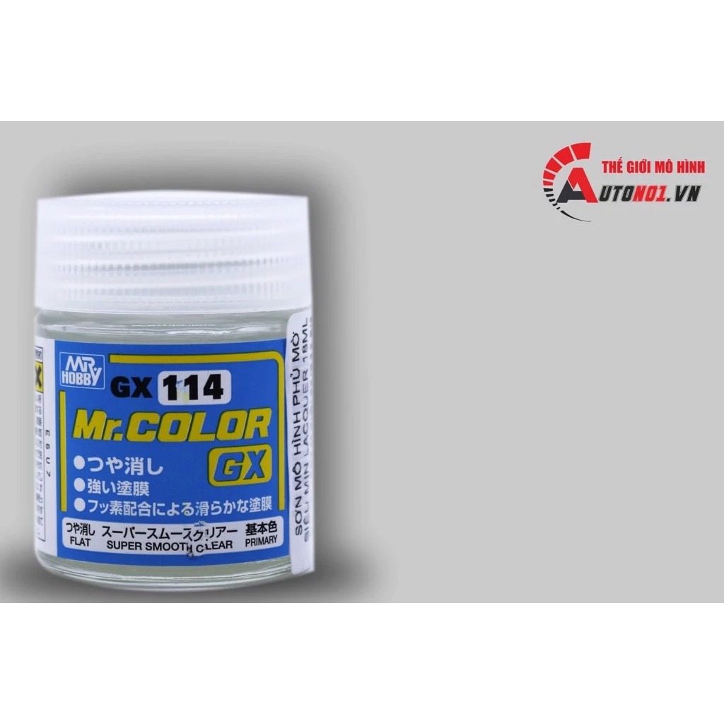 Sơn mô hình phủ mờ siêu mịn lacquer 18ml mr.hoppy s010