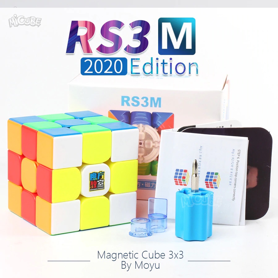 [HCM]Rubik 3x3 RS3M Moyu MF3RS3 M Nam Châm Từ Tính - Rubik 3 tấng 3x3x3 Bản Quốc tế Cao cấp
