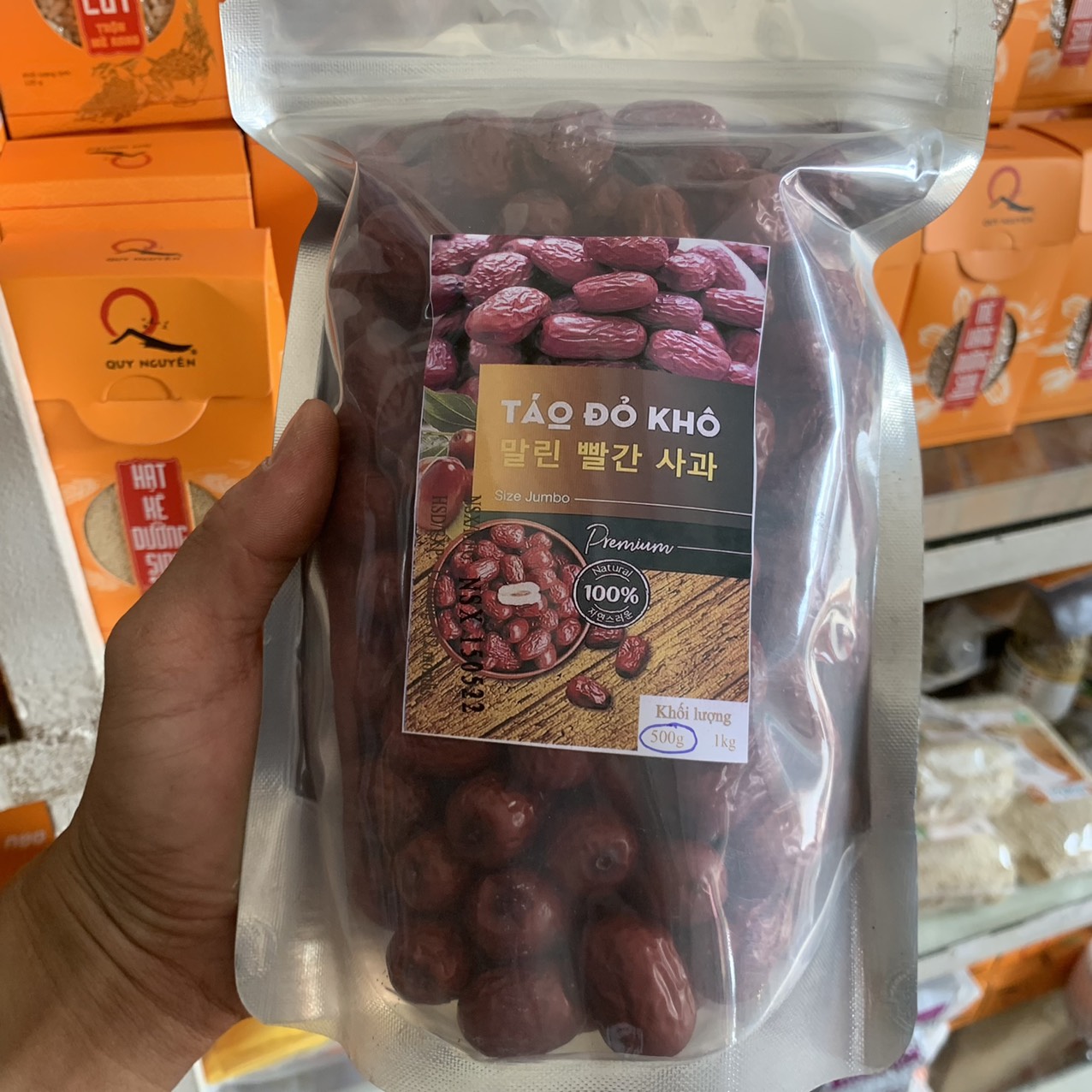 Táo đỏ sấy khô gói 1kg