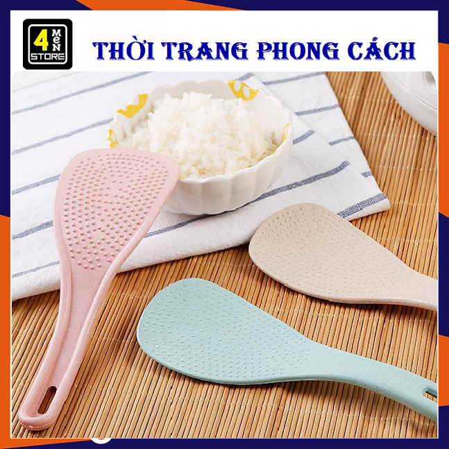 [HCM]⚡ Vá Cơm Chống Dính Tiện Dụng - Muôi xới cơm muỗng xúc cơm lúa mạch chống dính ⚡