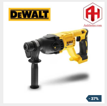 Thân máy khoan bê tông pin DeWALT 18V DCH133N cam kết hàng nhận được đúng mô tả đổi trả trong 7 ngày làm việc