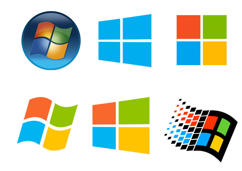 Sticker hình dán decal logo windows 10, windows 7, dán laptop, dán nón bảo hiểm