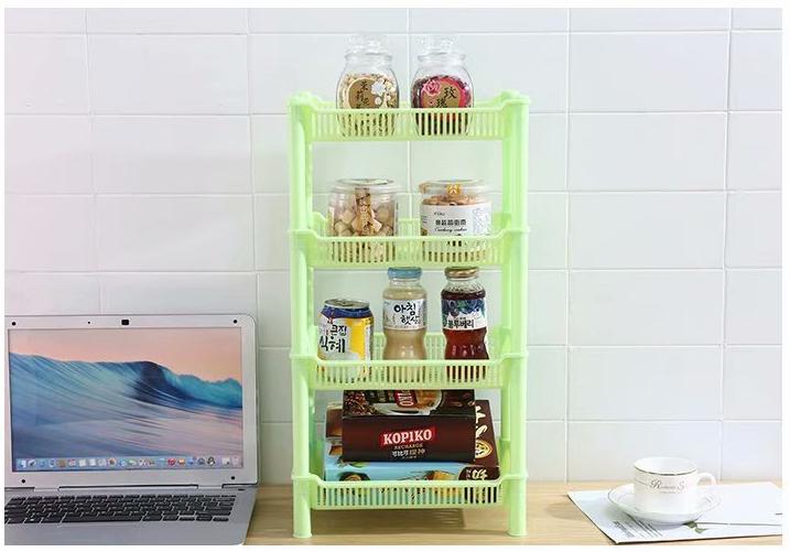 Kệ Để Đồ Chữ Nhật Đa Năng 4 Tầng Tiện Ích Nhựa Cao Cấp Hàng VNCLC