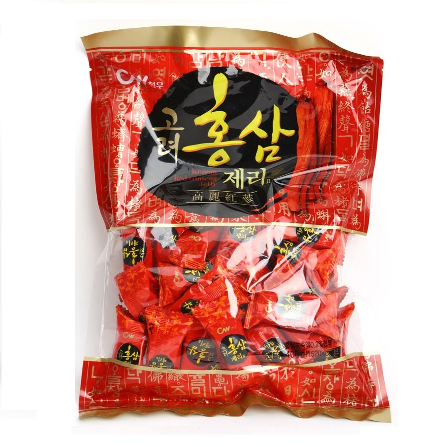 [HCM]KẸO HỒNG SÂM DẺO HÀN QUỐC – KOREAN RED GINSENG JELLY 400 gr