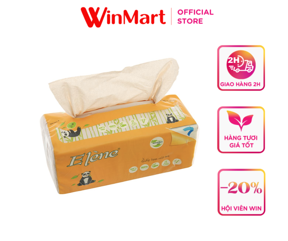 Siêu thị WinMart - Khăn giấy rút Elène 3 lớp gói 160 tờ