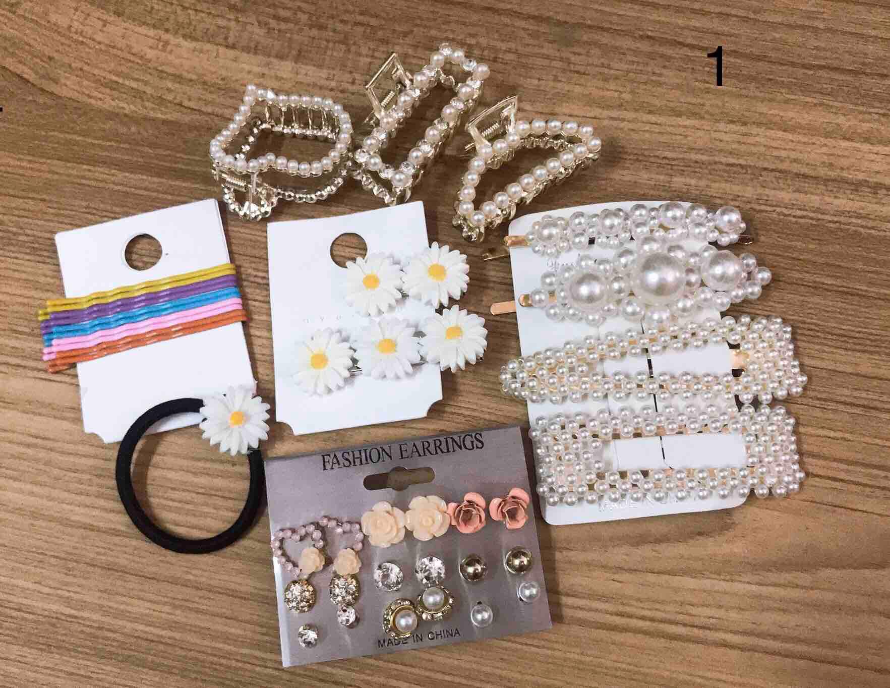 Combo set cặp tóc nhiều chi tiết