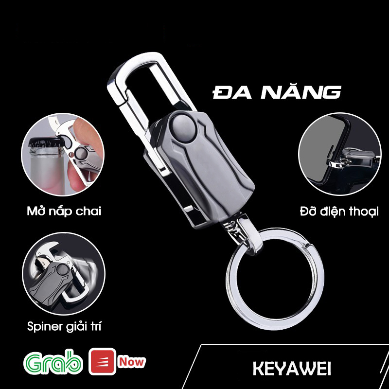 Móc Khóa Chìa Khóa Xe Máy Oto Đa Năng EDC Cao Cấp Treo Đồ Balo Du Lịch Bằng Hợp Kim Titan MK