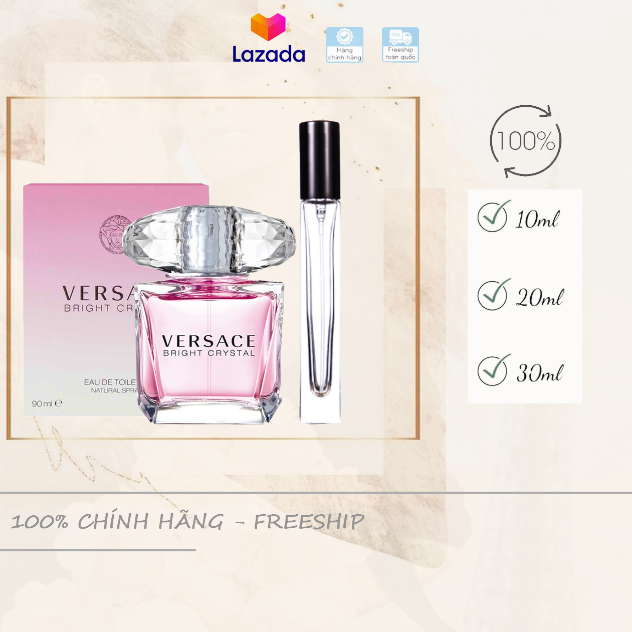 [Chiết 10-20-30ml] Versace Bright Crystal