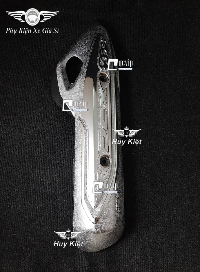 Ốp pô xe pcx 2014 - 2017 gang xi crom, niken đẳng cấp ms2338