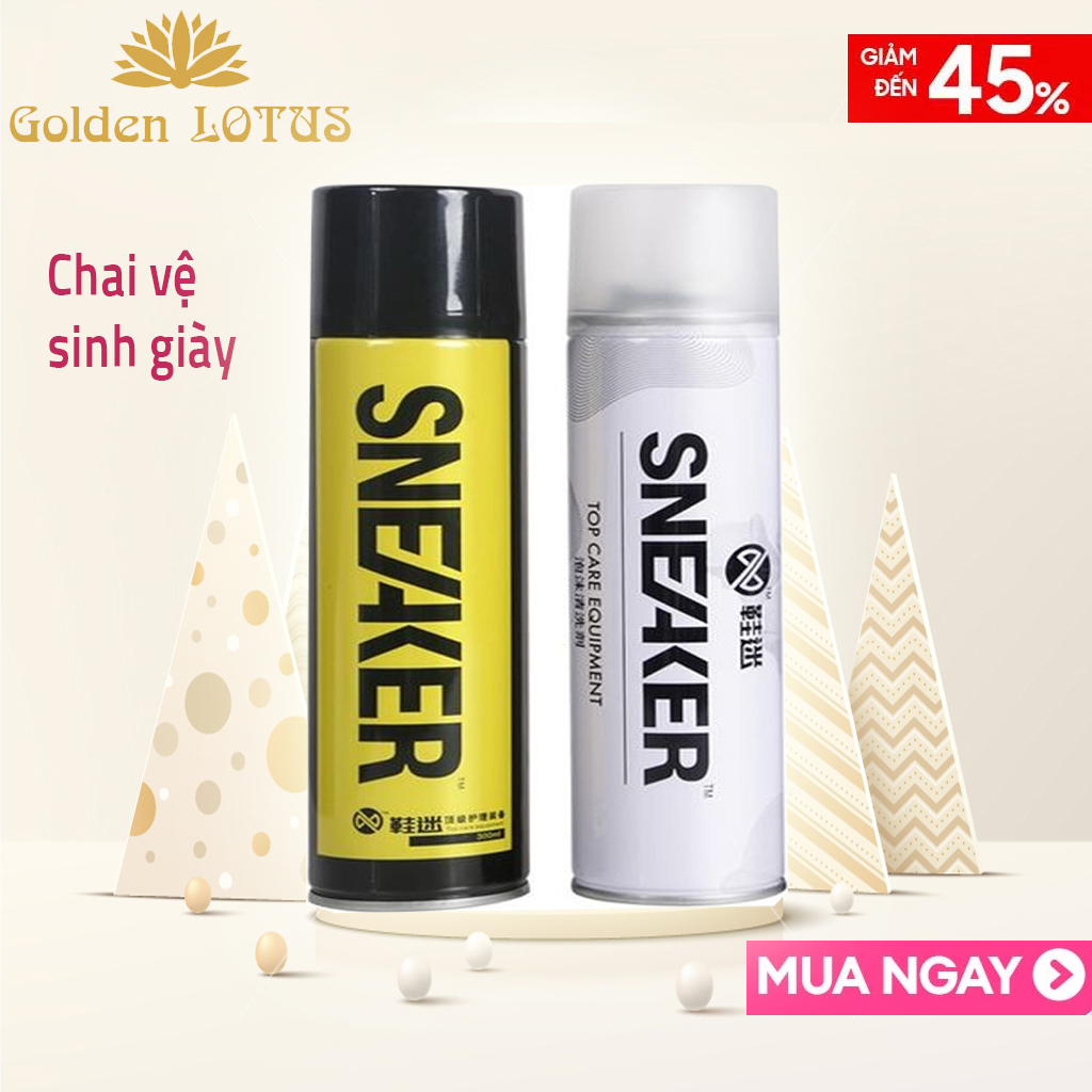 Chai xịt bọt làm sạch giày Sneaker Hando 300ml - Chai xịt bọt vệ sinh chuyên cho giày Sneaker, Tẩy trắng giày Sneaker, Bình xịt vệ sinh giày Sneaker tẩy sạch mọi vết bẩn BH832