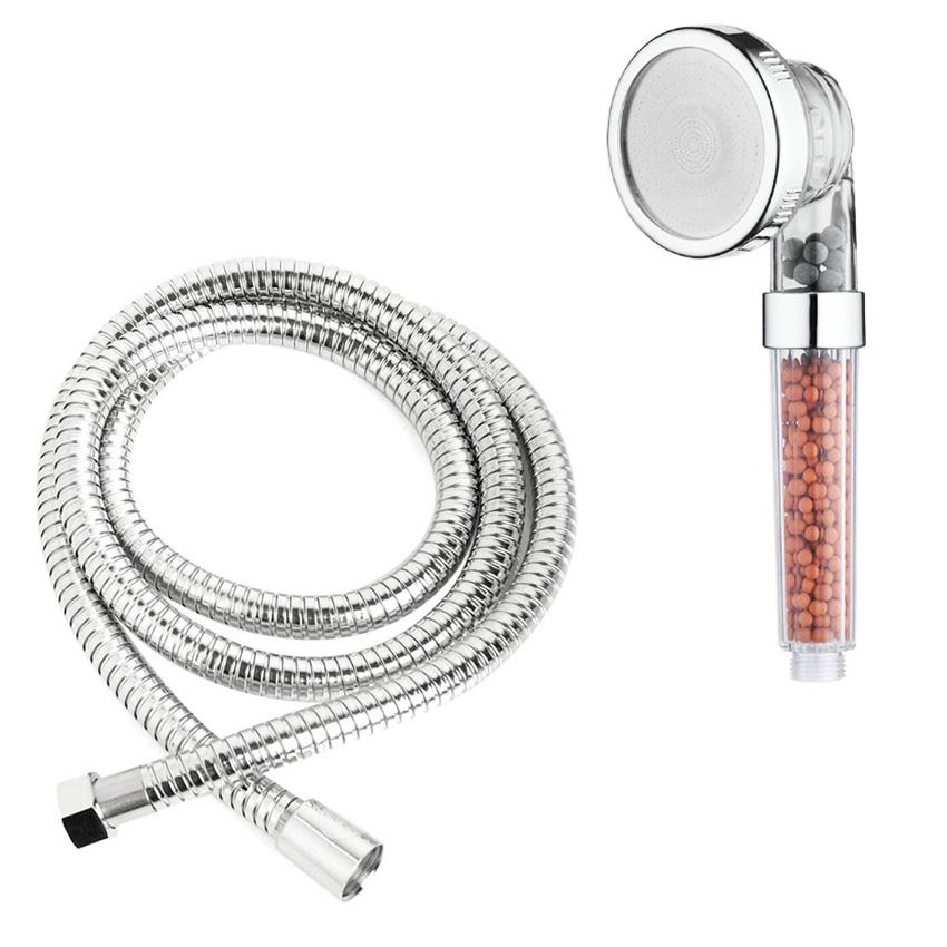 Vòi tắm hoa sen tăng áp có lọc nước công nghệ NaNo (kèm dây)