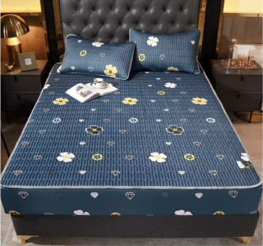 Chiếu điều hoà cao su non size 1m8 x 2m latexx có bọc chun hình thú dễ thương