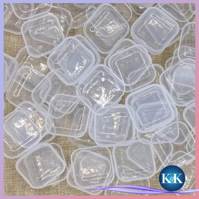 K&K ✾ HỘP NHỰA MINI ĐỰNG TRANG SỨC, NÚT BỊT TAI NHỎ XINH