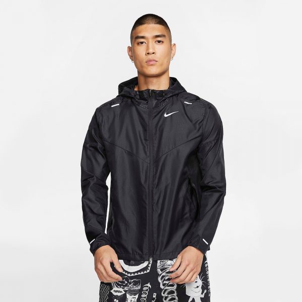 Áo khoác Nike Windbreaker Running Chống nắng đi mưa - Đen
