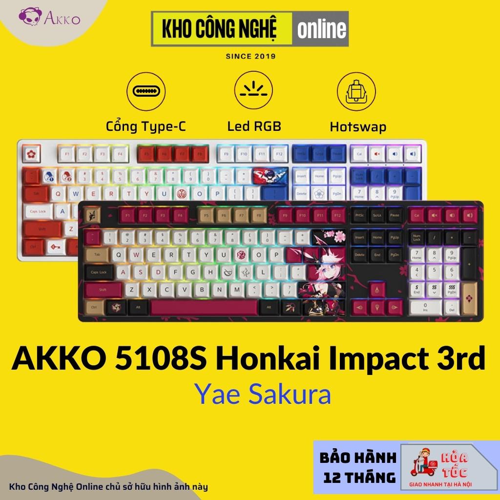 Bàn phím cơ AKKO 5108S Honkai Impact 3rd – Yae Sakura