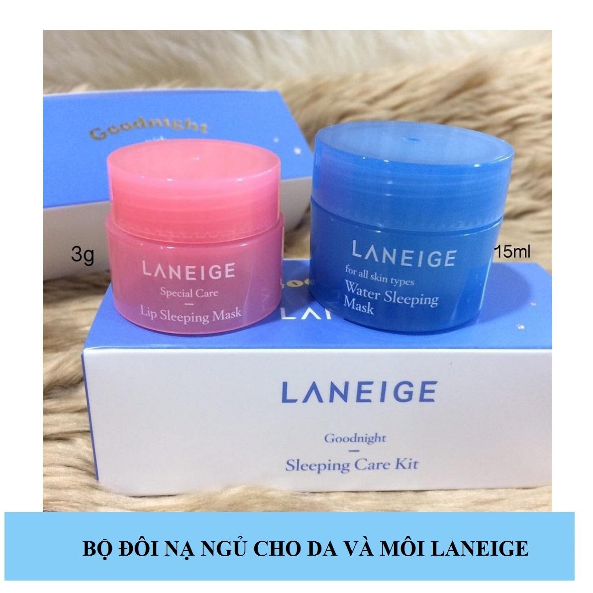 Bộ Đôi Nạ Ngủ Dưỡng Ẩm Cho Da Mặt Và Môi (Mẫu mới)