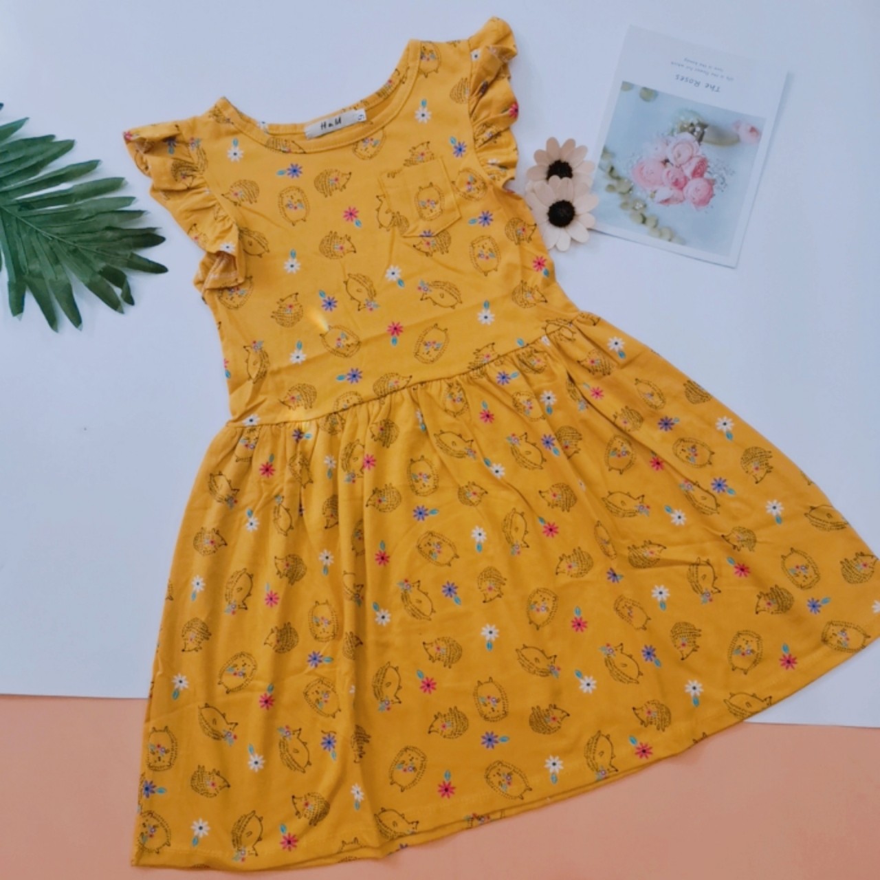 Váy bé gái size đại 22- 48kg thun cotton co giãn ( hình chụp thật video thật) - 9