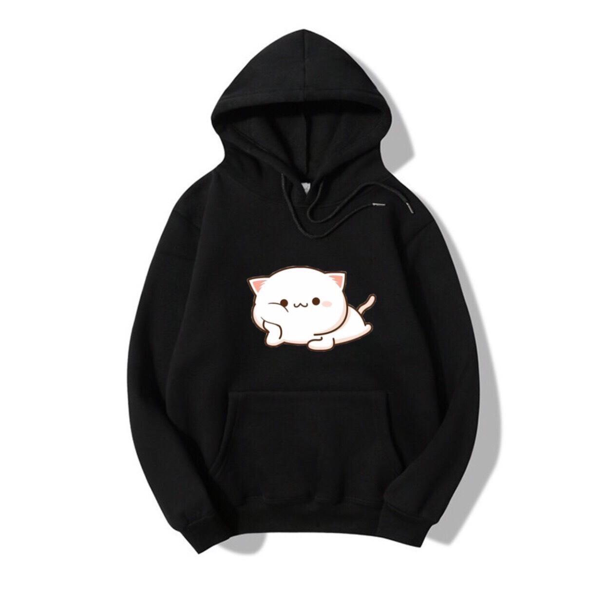[HCM]Áo hoodie nam nữ gấu suy nghĩ có bigsize đến hơn 100kg vải nỉ bông dày mịn