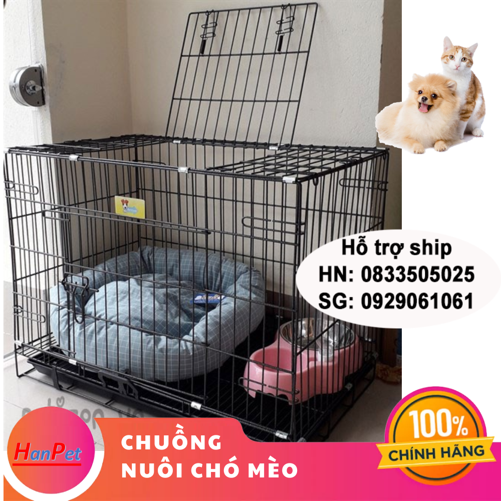SD- Hanpet - Chuồng nuôi chó mèo dưới 22kg sd75 sd70 SD90 - lồng nuôi chó mèo - chuồng chó - lồng ch