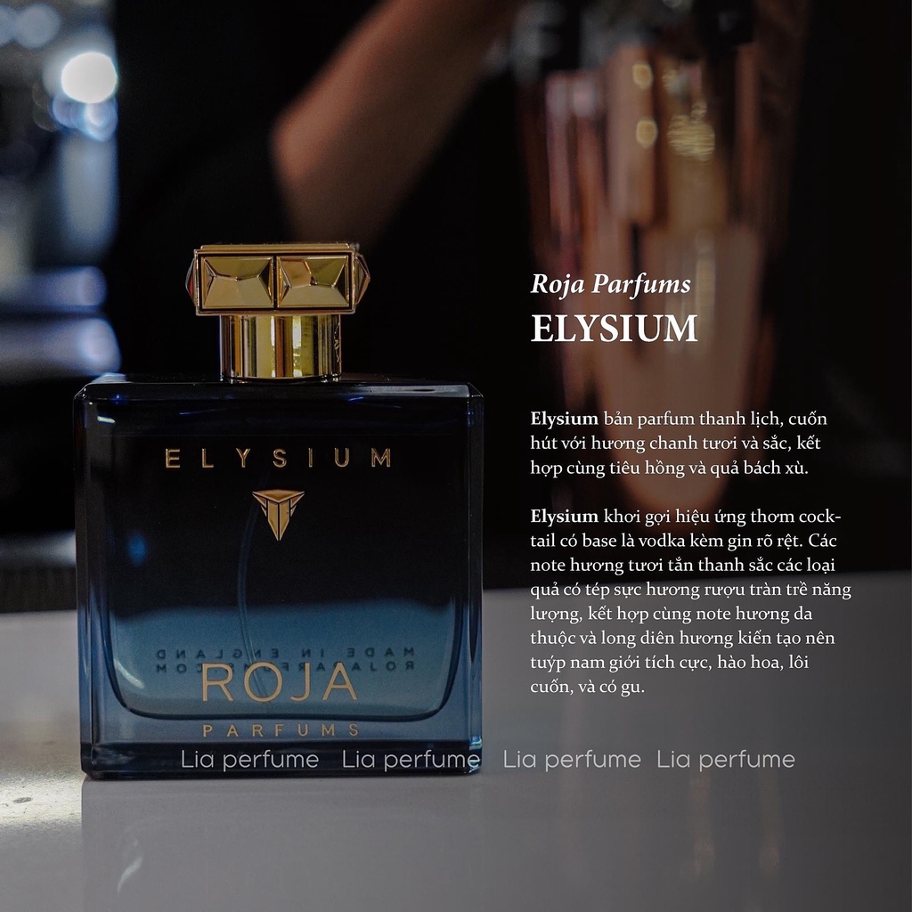 Nước Hoa Nam Roja Elysium Pour Homme 100ml - Hương thơm tươi mát đảng cấp quý tộc - Vita.perfume