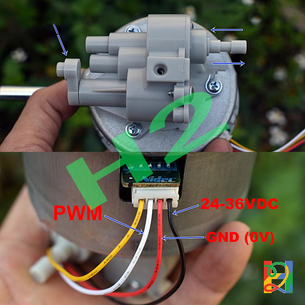 Nidec động cơ không chổi than 24-36vdc bldc chế làm quạt dc
