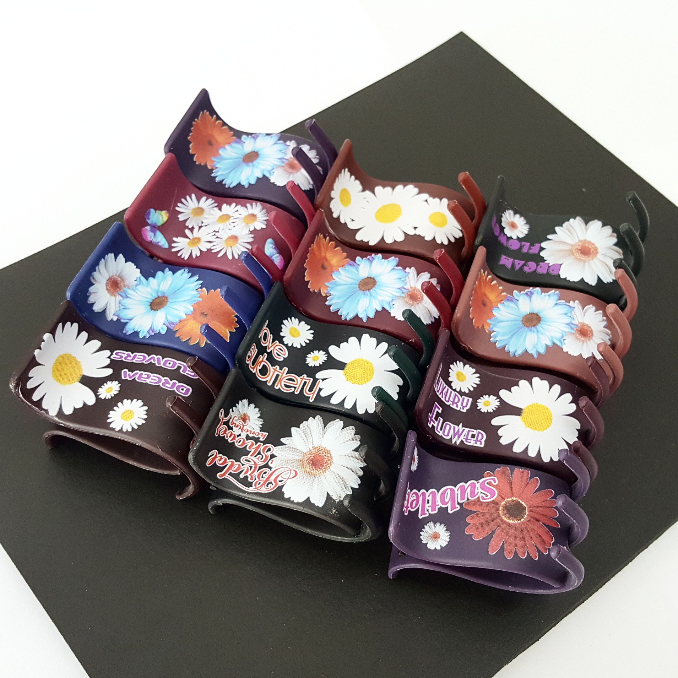 (GIÁ SỈ) COMBO 12 CÂY KẸP TÓC CÀNG CUA DẺO KHÓ GÃY