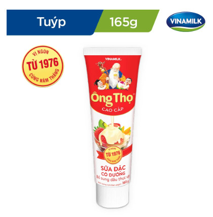 Sữa đặc có đường ông thọ đỏ tuýp 165g