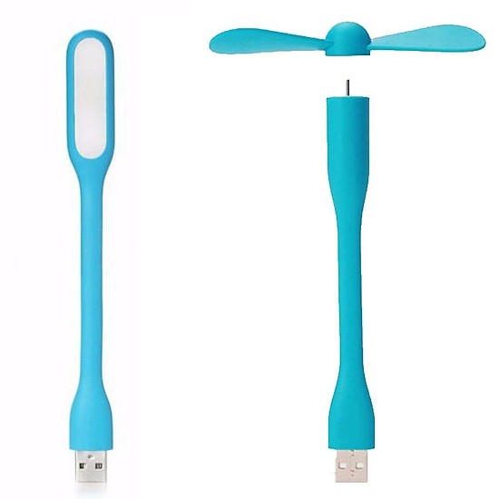 COMBO 2 MÓN CÚP ĐIỆN - 1 QUẠT USB + 1 ĐÈN LED CÓ THỂ GẮN VÀO SẠC DỰ PHÒNG HOẶC LAPTOP - RẤT TIỆN LỢI KHI CÚP ĐIỆN