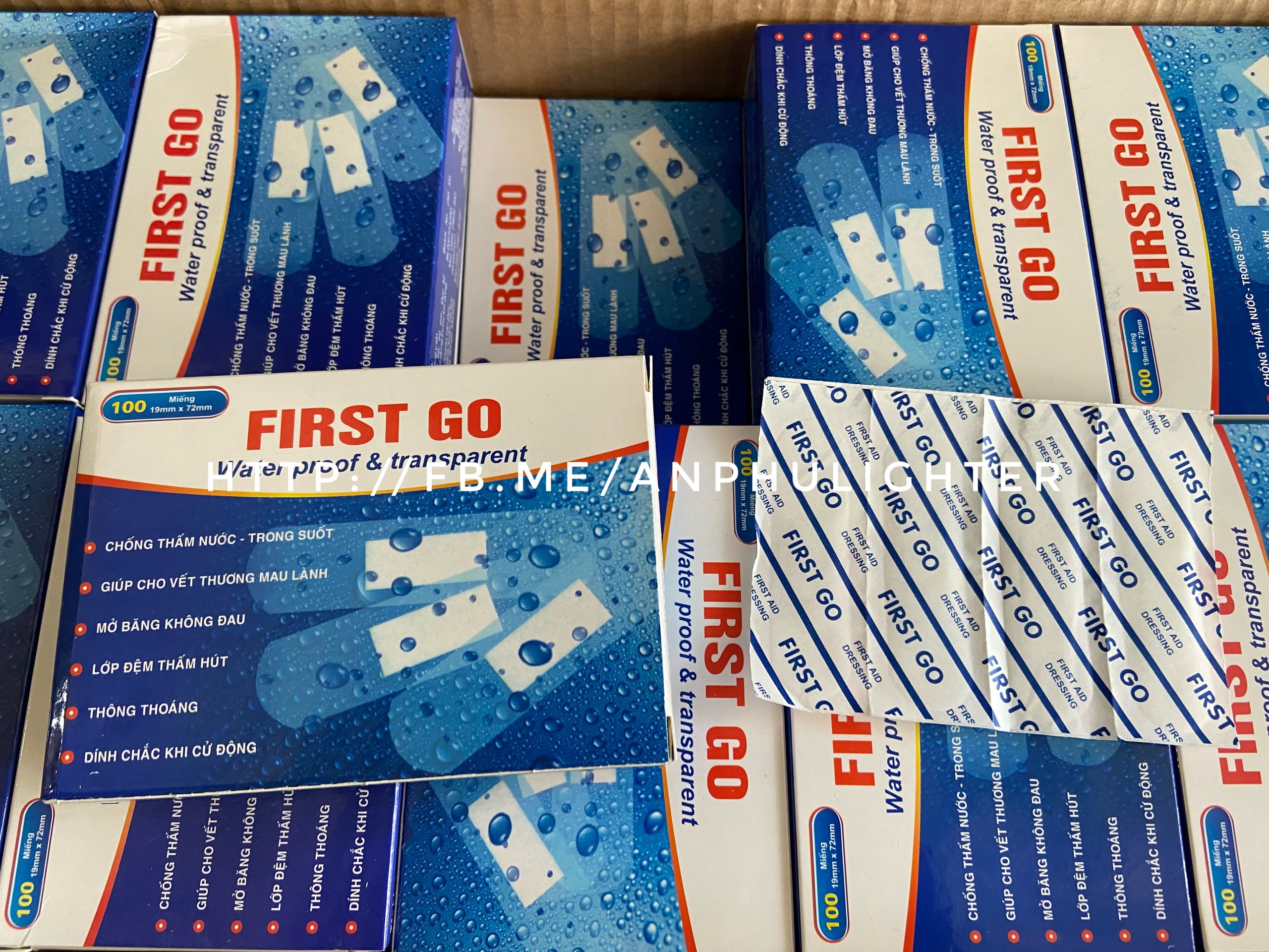 Băng cá nhân trong suốt first go - kháng nước