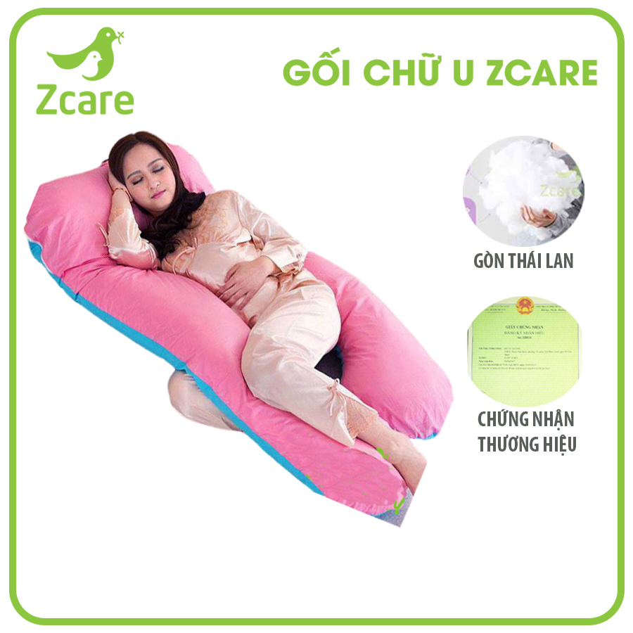 Gối Ôm Chữ U Cao Cấp hoạ tiết 5D sắc nét Cho Bà Bầu Ngủ Ngon Giúp giảm đau nhức