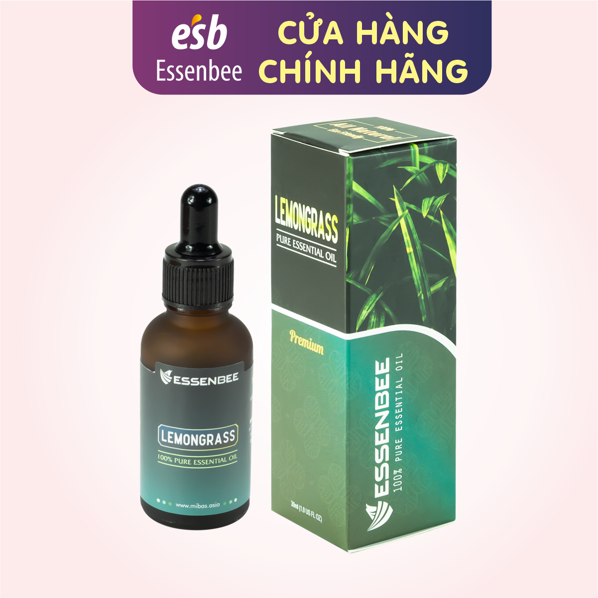 Tinh dầu thiên nhiên Sả Chanh - Essenbee - 30ml