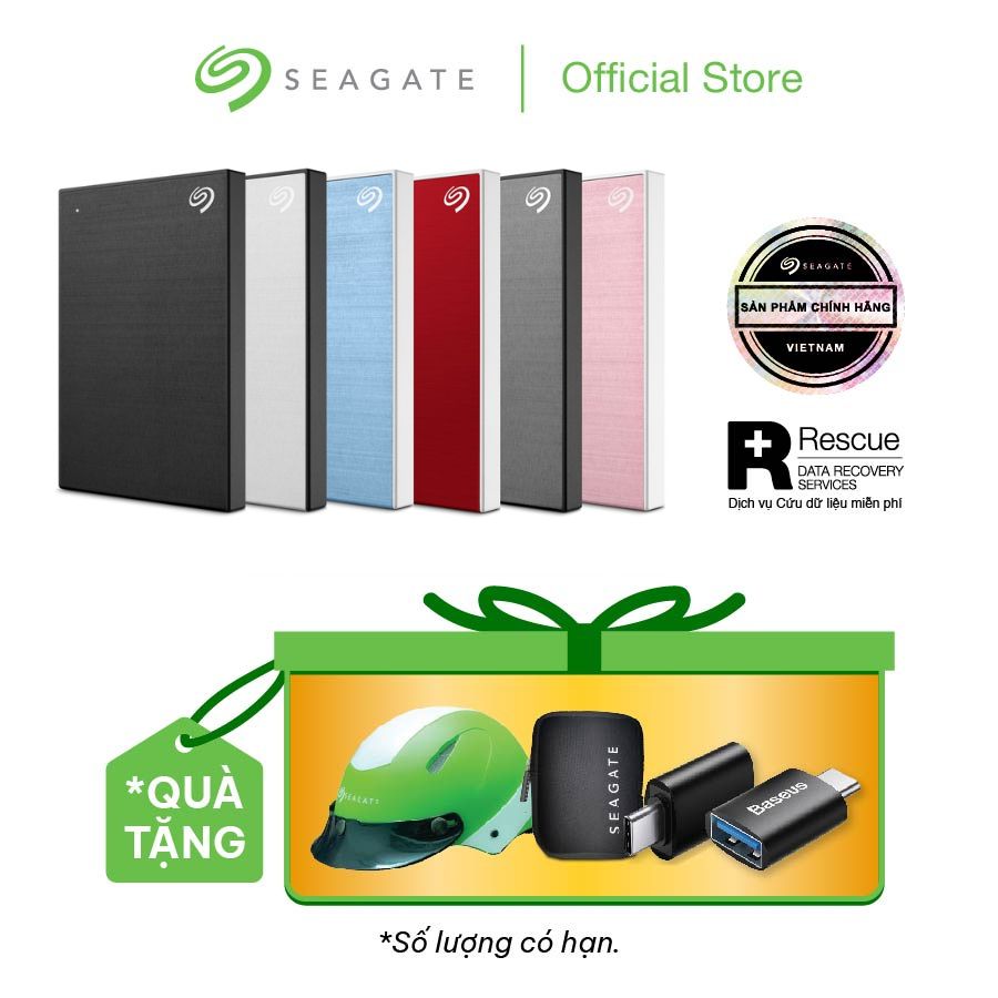 Ổ cứng Seagate One Touch HDD 1TB 2.5" USB 3.0 + Giải cứu Dữ liệu miễn phí