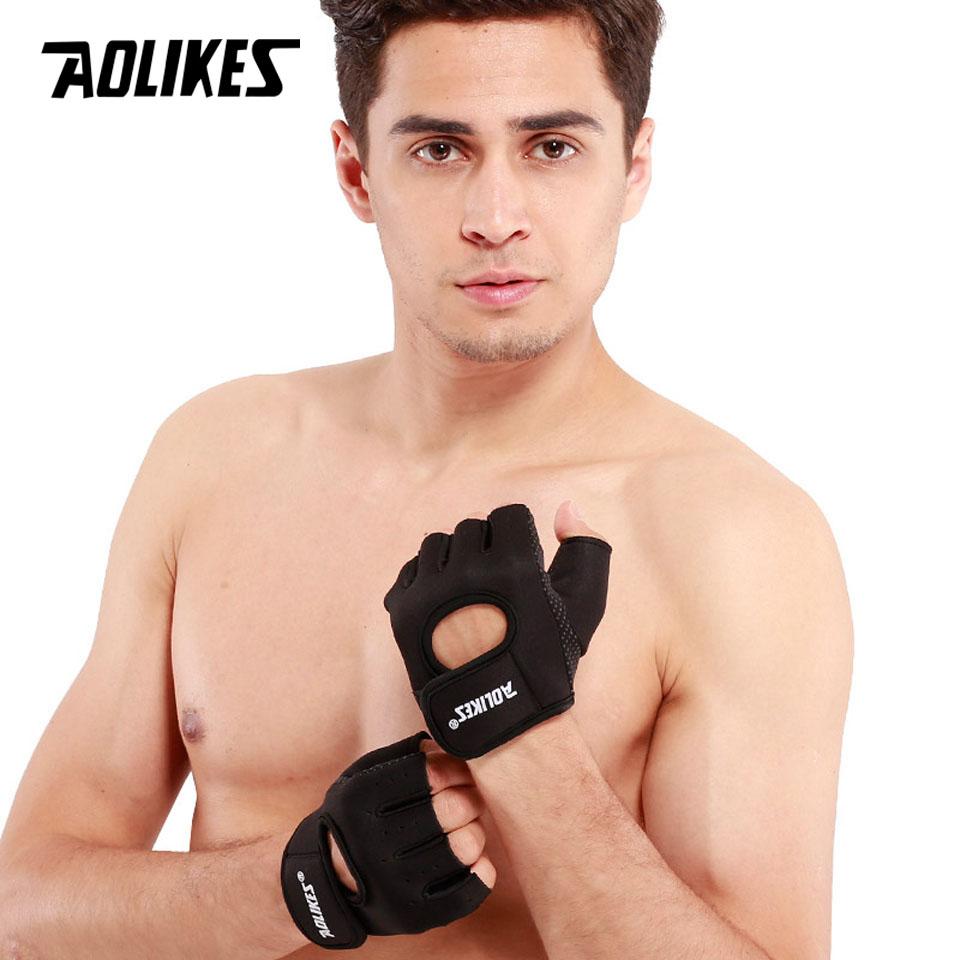 Găng Tay Tập Gym Tập Tạ AOLIKES MD-1678 Nam Nữ Chống Trơn Trượt Sport Breathable Gloves