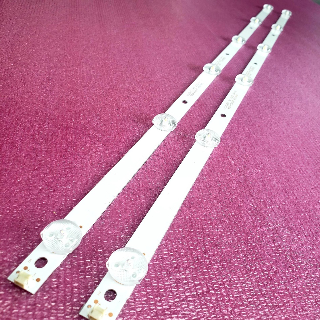 Thanh led tivi asanzo 32as100, jack cắm đầu, bộ 2 thanh 6 bóng