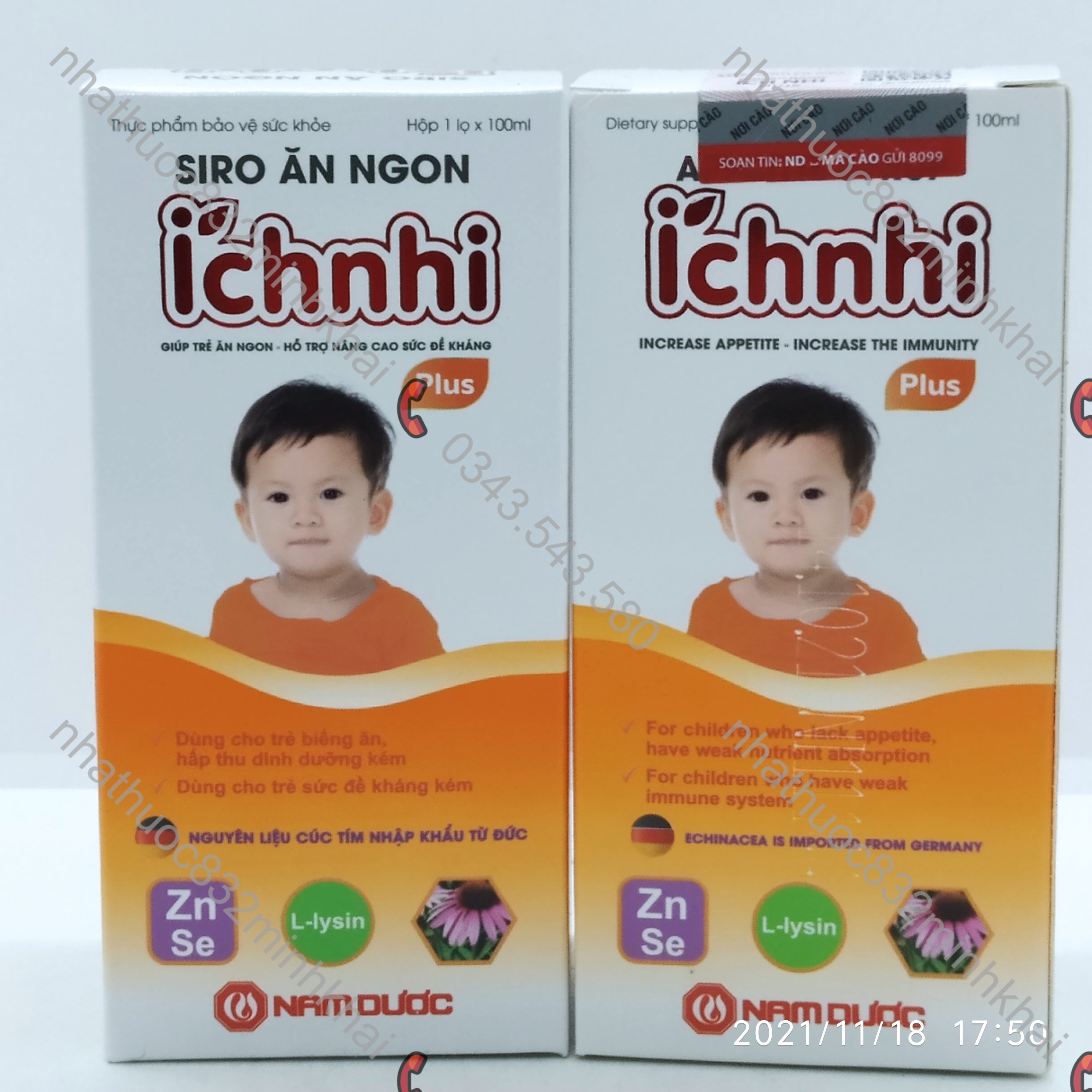 Siro ăn ngon ích nhi plus - giúp khôi phục vị giác lọ 100ml