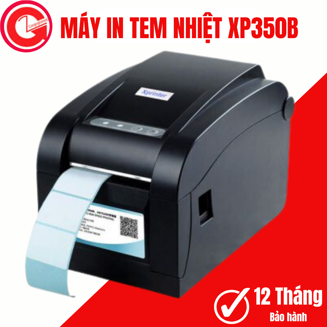 Máy in tem,máy in mã vạch,máy in đơn hàng,máy in decal,máy in nhãn Xprinter XP-350B | XP-350BM
