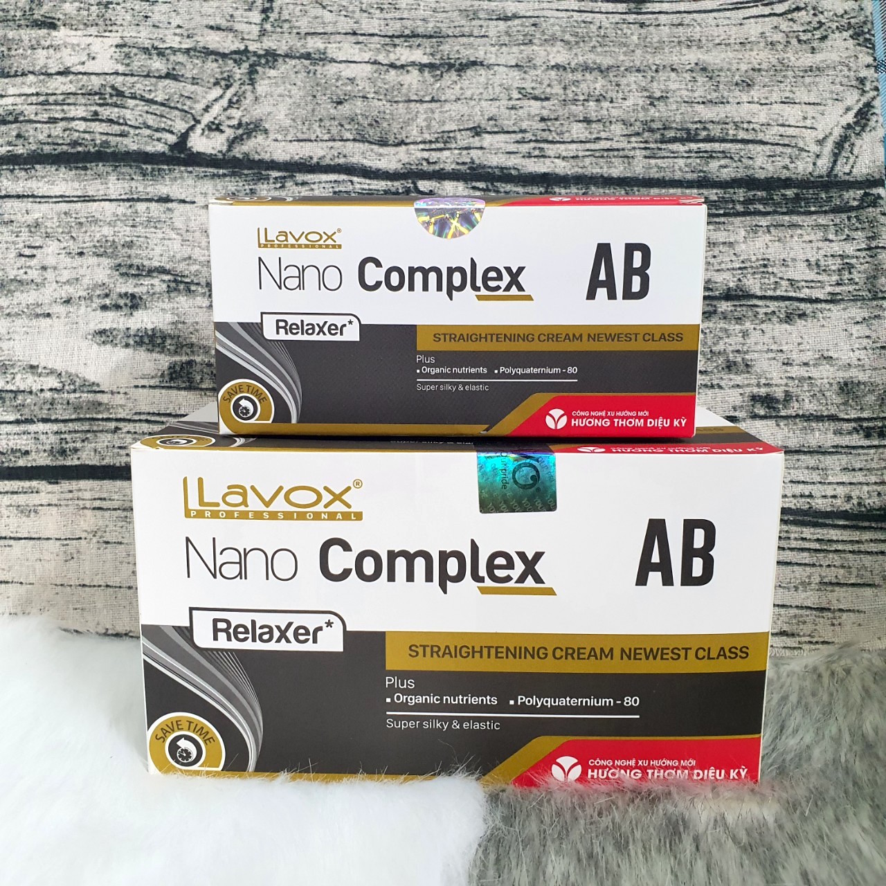Bộ duỗi tóc, ép tóc tại nhà lavox nano complex - hộp nhỏ 150ml/ hộp lớn 500ml