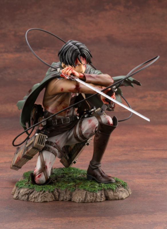 Mô hình Figure Attack on titan Levi Ackerman 18cm mô hình khổng lồ titan