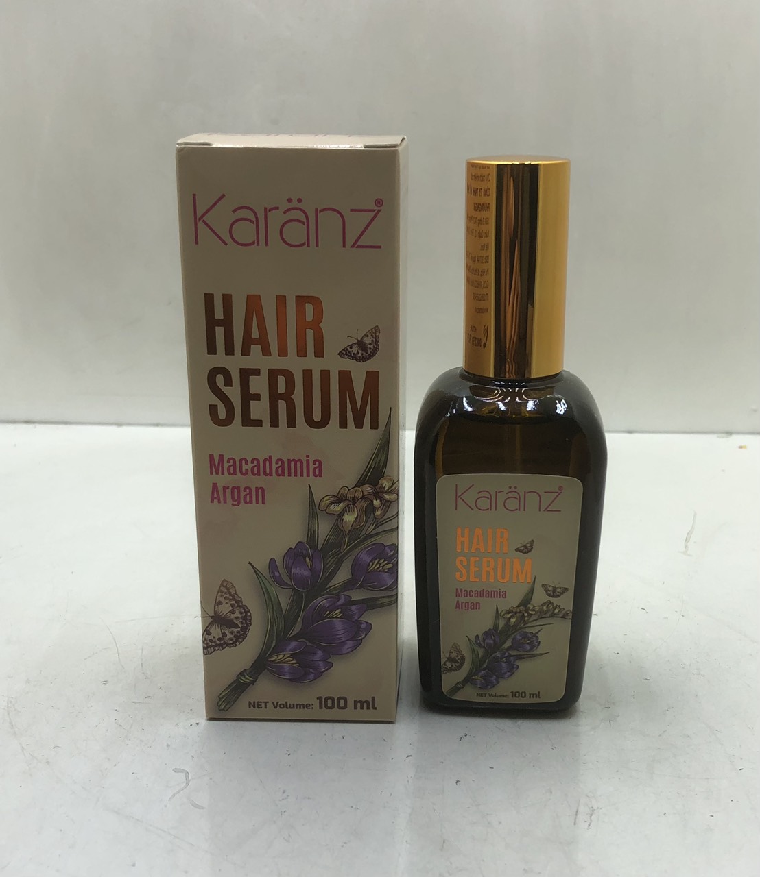 Tinh dầu siêu dưỡng tóc Karanz Hair serum Macadamia Argan Oil ( Đỏ ) Dưỡng  tóc mềm mượt giảm gãy rụng, giữ nếp tóc 125ml 