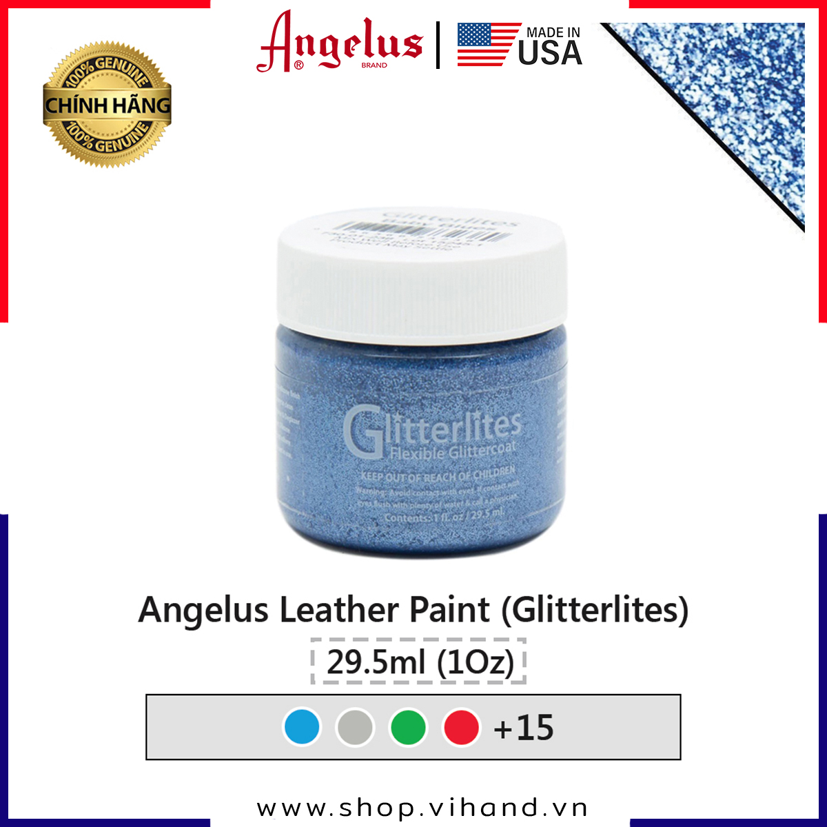Màu vẽ da vải Angelus Leather Paint - 29.5ml