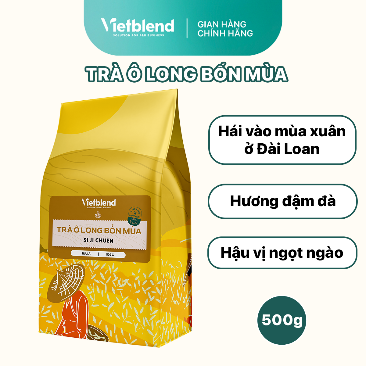 VIETBLEND Four Seasons Oolong Tea 500g Bag