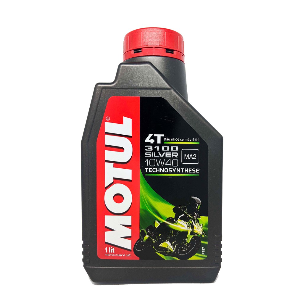 Bình 1l dầu nhớt cao cấp xe số motul 3100 silver 10w40 1.000ml