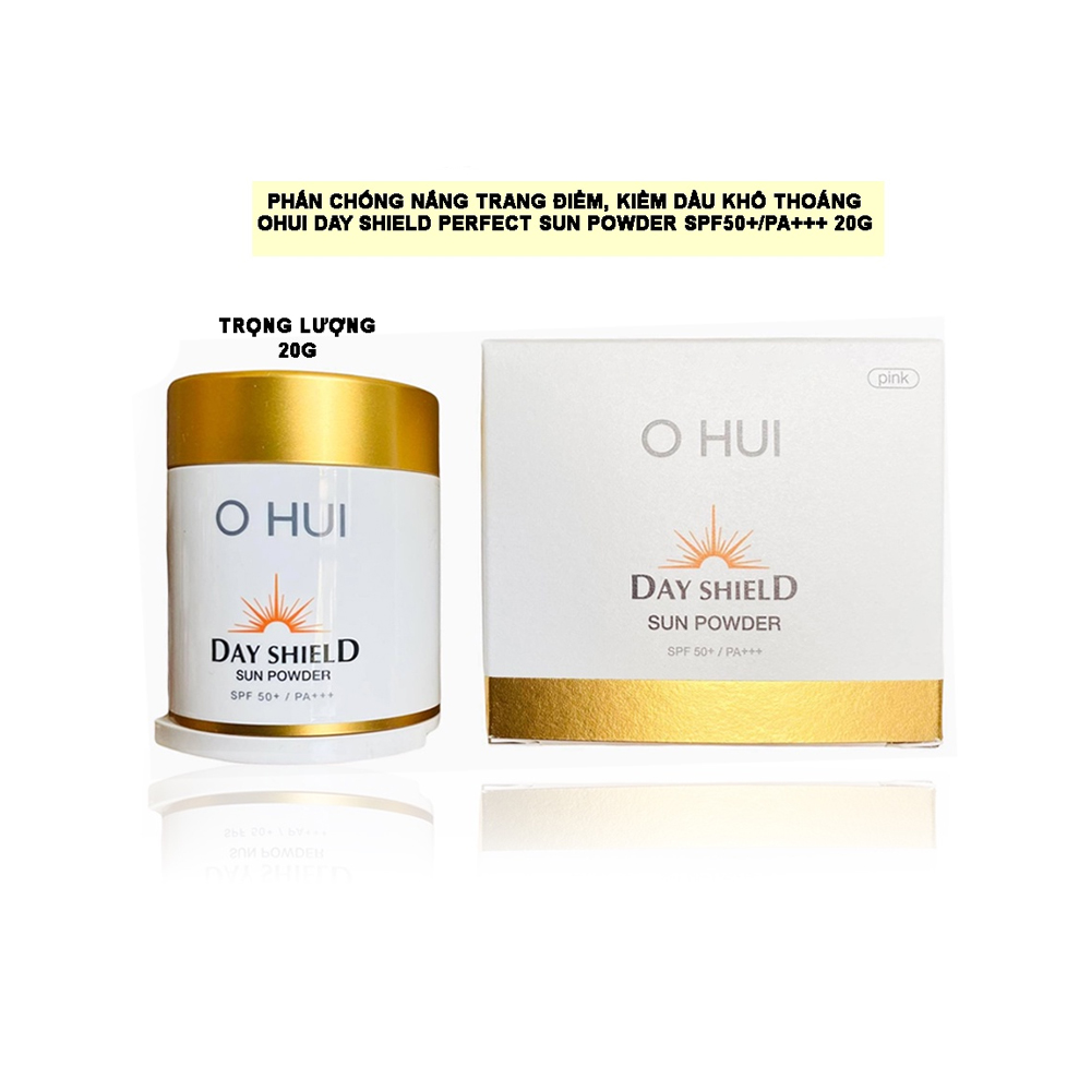 Phấn chống nắng che khuyết điểm cao cấp ohui day shield sun powder spf 50+/pa+++