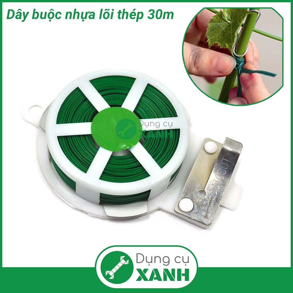 Cuộn dây buộc lõi thép vỏ nhựa 30m