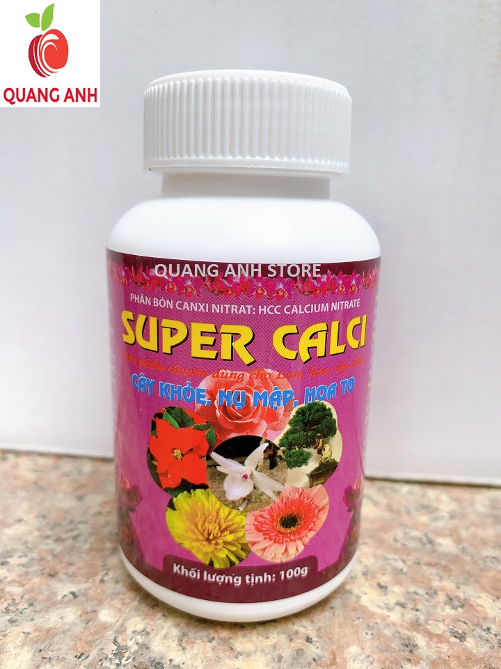 SUPER CANXI - SUPER CALCI - CÂY KHỎE - NỤ MẬP - HOA TO - HŨ 100GR